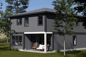 J7864-E Contemporary House, 4 Bedrooms, 2.5 Bathrooms | Riverglade 24638 Exterior-6