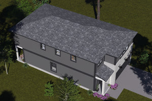 J7864-E Contemporary House, 4 Bedrooms, 2.5 Bathrooms | Riverglade 24638 Exterior-7