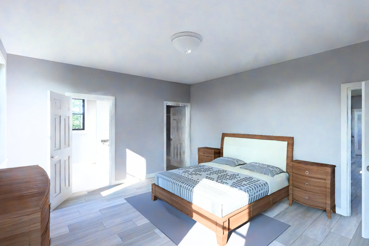 J7864-E Contemporary House Master Bedroom, 4 Bedrooms, 2.5 Bathrooms | Riverglade 24638 