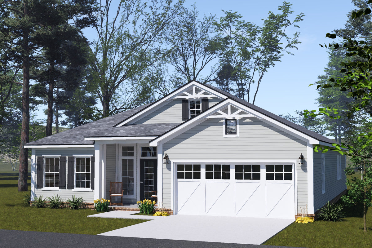 J7865-E Craftsman House, 3 Bedrooms, 2 Bathrooms | Maplewood Springs 24639 Exterior-4