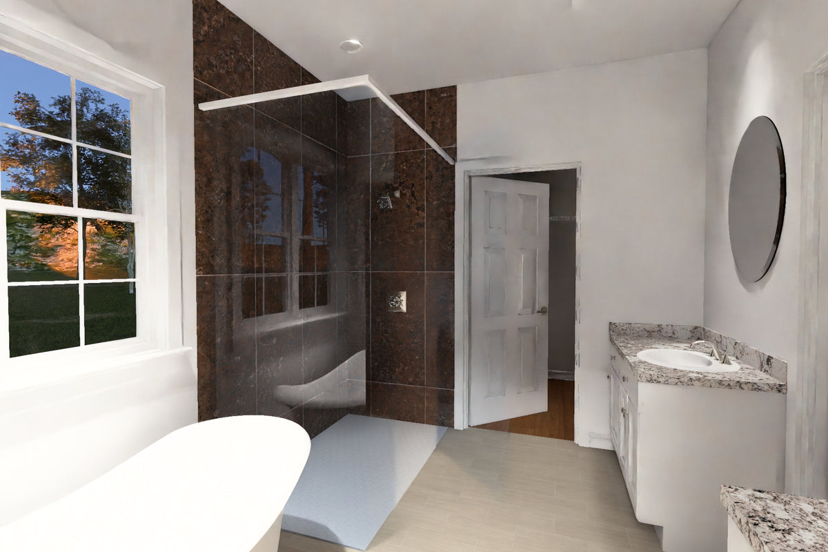 J7865-E Craftsman House Master Bath, 3 Bedrooms, 2 Bathrooms | Maplewood Springs 24639 
