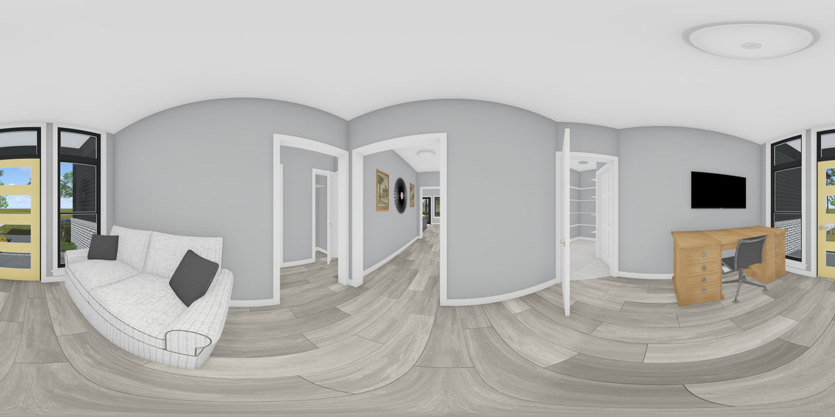 J7866-E Contemporary House Study Panorama, 3 Bedrooms, 2 Bathrooms | Seaview Ridge 24640 