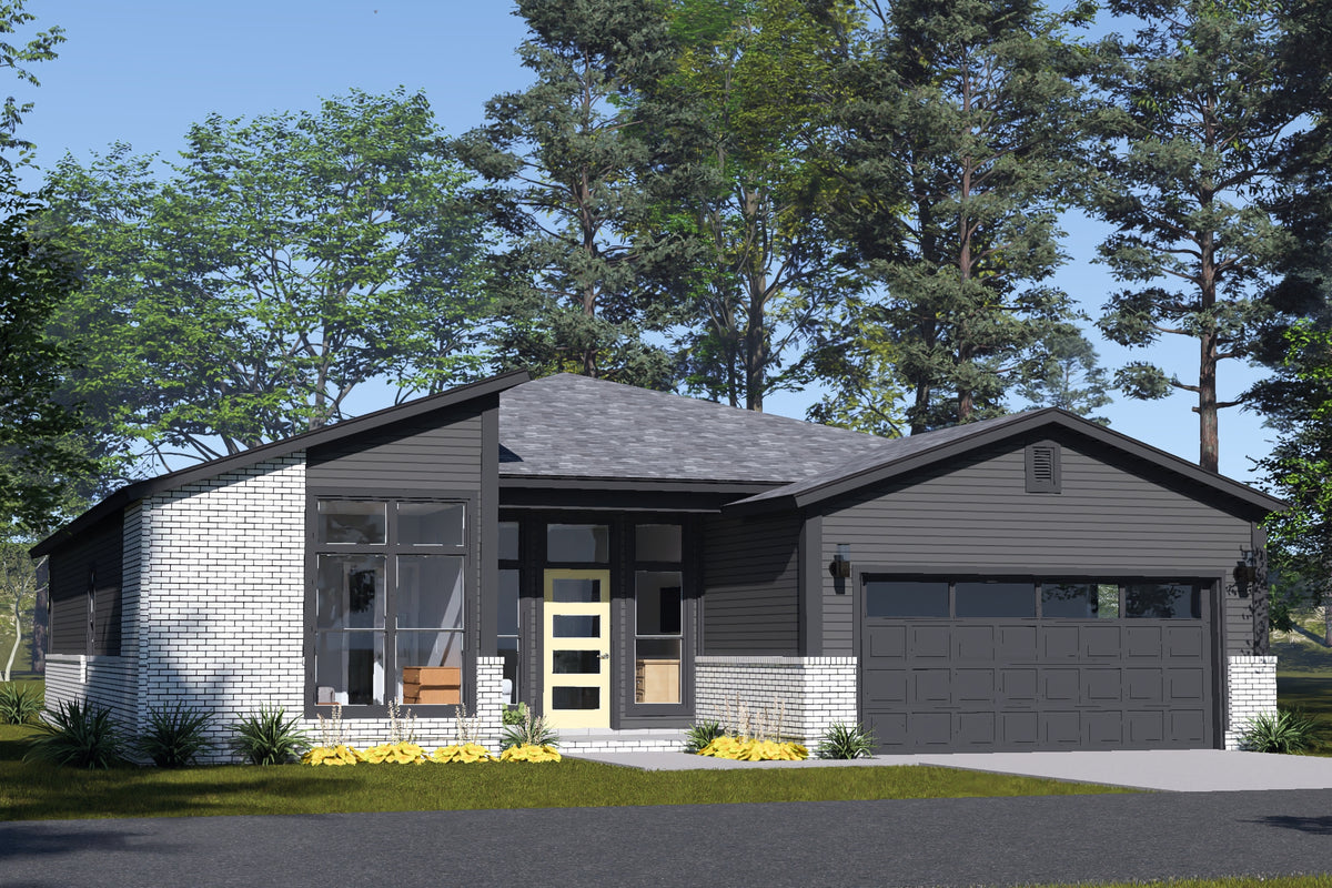 J7866-E Contemporary House, 3 Bedrooms, 2 Bathrooms | Seaview Ridge 24640 Exterior-3