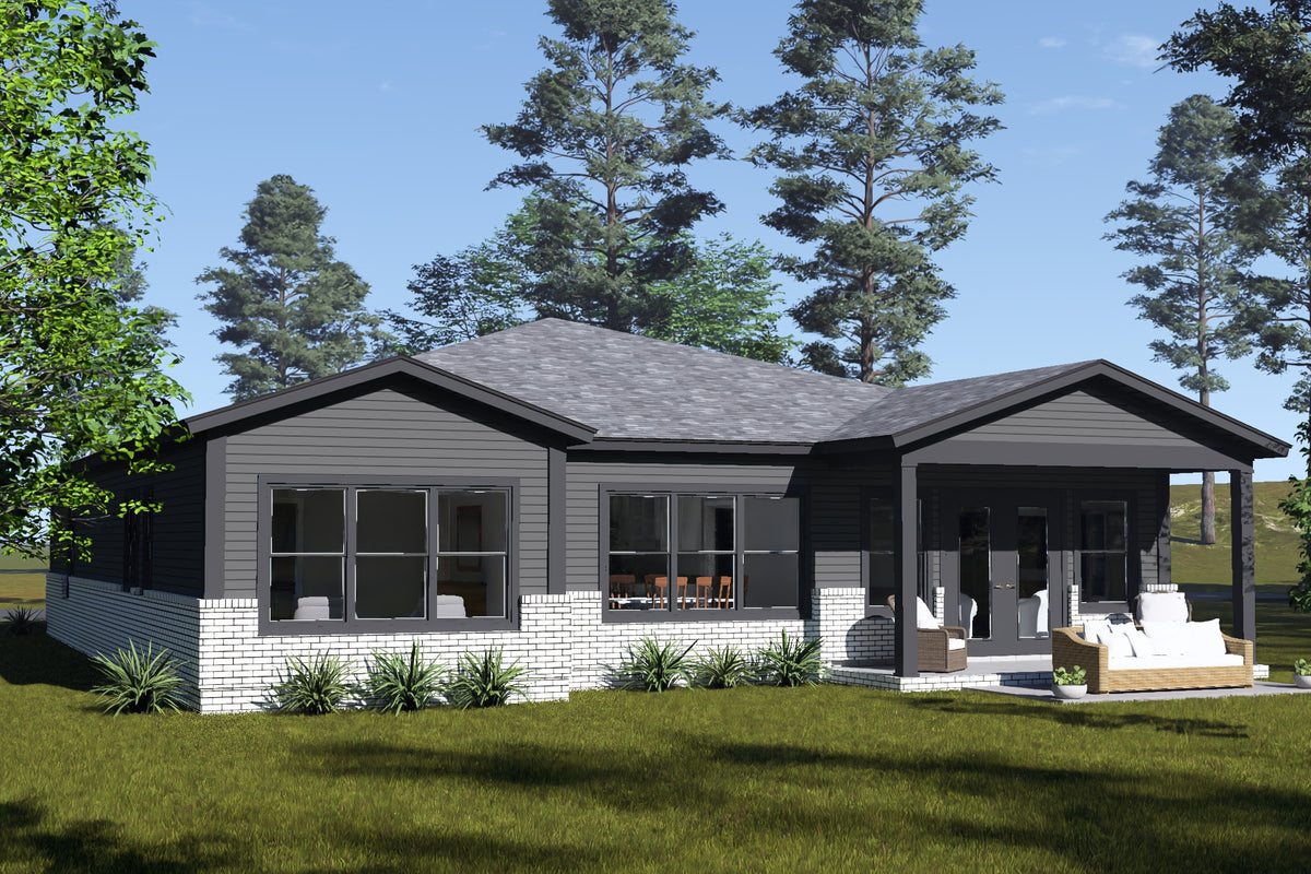 J7866-E Contemporary House, 3 Bedrooms, 2 Bathrooms | Seaview Ridge 24640 Exterior-6