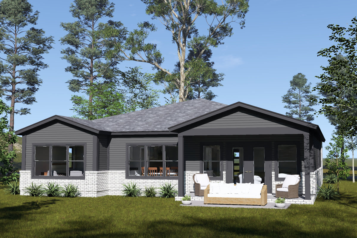 J7866-E Contemporary House, 3 Bedrooms, 2 Bathrooms | Seaview Ridge 24640 Exterior-7