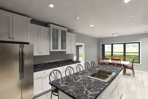 J7866-E Contemporary House Kitchen, 3 Bedrooms, 2 Bathrooms | Seaview Ridge 24640 