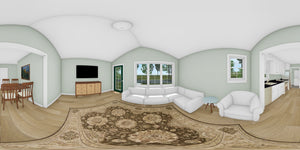J7922-E Cottage House Living Panorama, 1 Bedroom, 1 Bathroom | Plan 24641 