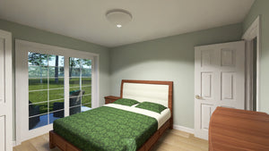 J7922-E Cottage House Bedroom, 1 Bedroom, 1 Bathroom | Plan 24641 