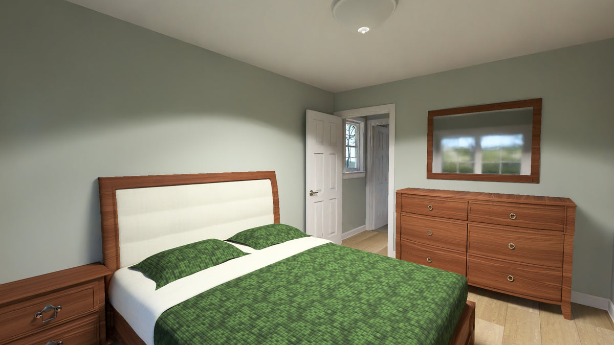 J7922-E Cottage House Bedroom, 1 Bedroom, 1 Bathroom | Plan 24641 