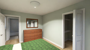 J7922-E Cottage House Bedroom, 1 Bedroom, 1 Bathroom | Plan 24641 