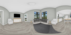 J7923-E Modern House Living Panorama, 1 Bedroom, 1 Bathroom | Plan 24642 