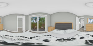 J7923-E Modern House Bedroom Panorama, 1 Bedroom, 1 Bathroom | Plan 24642 