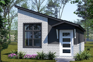J7923-E Modern House, 1 Bedroom, 1 Bathroom | Plan 24642 Exterior