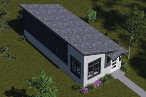 J7923-E Modern House, 1 Bedroom, 1 Bathroom | Plan 24642 Exterior-6