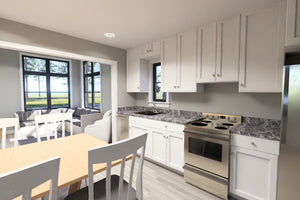 J7923-E Modern House Kitchen, 1 Bedroom, 1 Bathroom | Plan 24642 