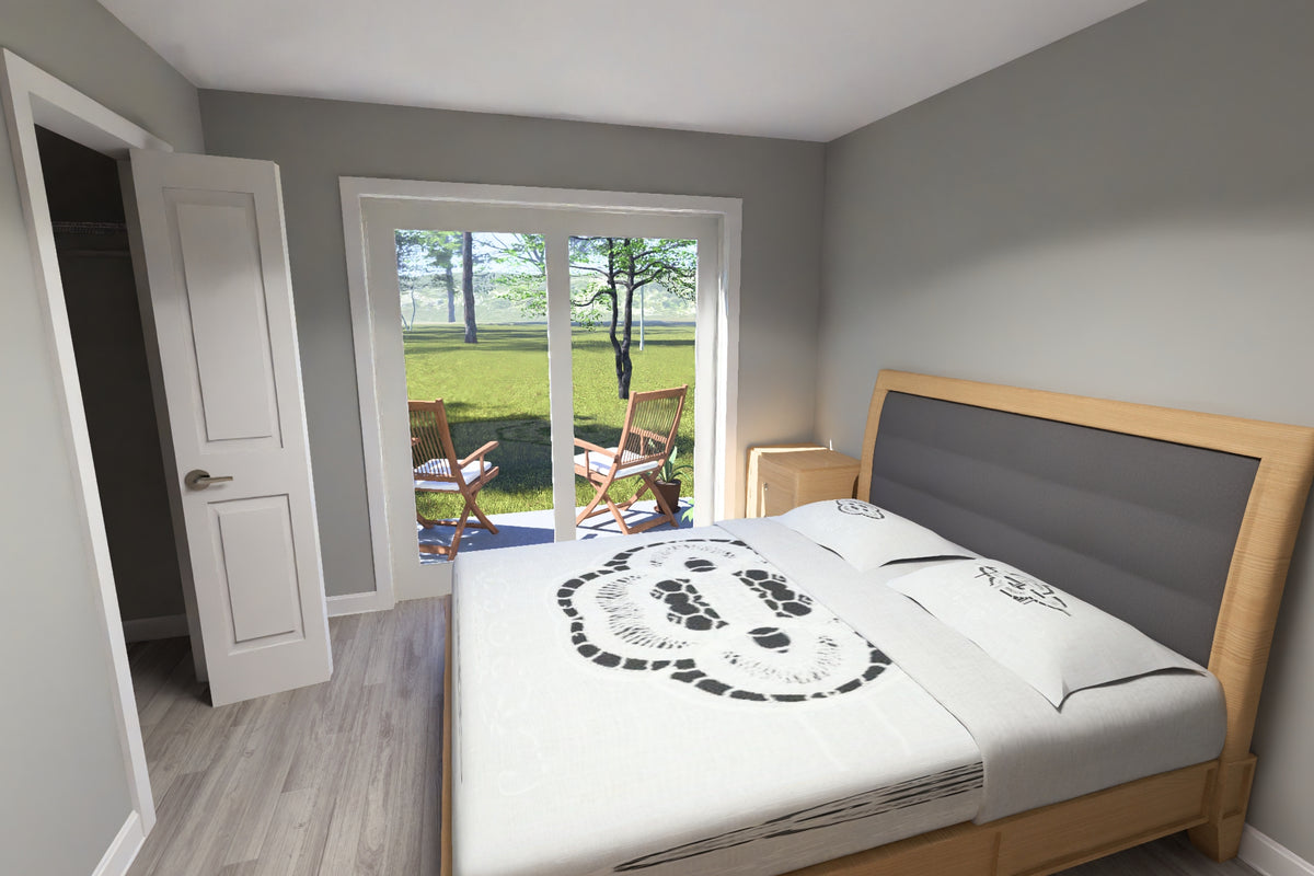 J7923-E Modern House Bedroom, 1 Bedroom, 1 Bathroom | Plan 24642 