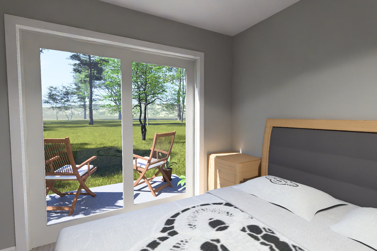 J7923-E Modern House Bedroom, 1 Bedroom, 1 Bathroom | Plan 24642 