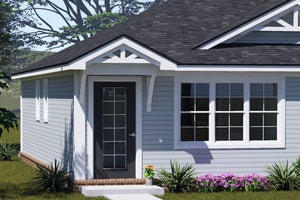 J7924-E Craftsman Duplex House, 2 Bedrooms, 2 Bathrooms | Plan 24643 Exterior-2