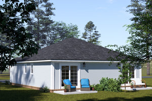 J7924-E Craftsman Duplex House, 2 Bedrooms, 2 Bathrooms | Plan 24643 Exterior-4