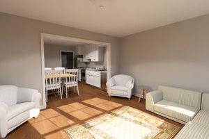 J7924-E Craftsman Duplex House Living Room, 2 Bedrooms, 2 Bathrooms | Plan 24643 