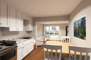 J7924-E Craftsman Duplex House Kitchen/Dining, 2 Bedrooms, 2 Bathrooms | Plan 24643 