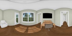 J7926-E Cottage House Study Panorama, 3 Bedrooms, 2 Bathrooms | Plan 24645 
