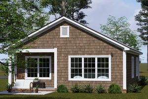 J7926-E Cottage House, 3 Bedrooms, 2 Bathrooms | Plan 24645 Exterior-5