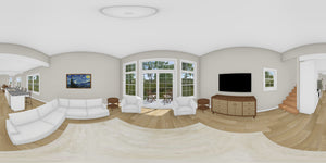 J7927-E Cottage House Living Panorama, 3 Bedrooms, 3 Bathrooms | Plan 24646 
