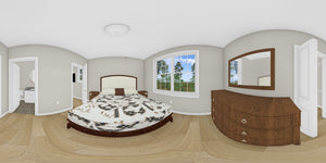 J7927-E Cottage House Bedroom Panorama, 3 Bedrooms, 3 Bathrooms | Plan 24646 