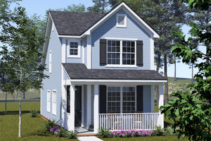 J7927-E Cottage House, 3 Bedrooms, 3 Bathrooms | Plan 24646 Exterior