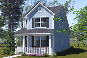 J7927-E Cottage House, 3 Bedrooms, 3 Bathrooms | Plan 24646 Exterior-3