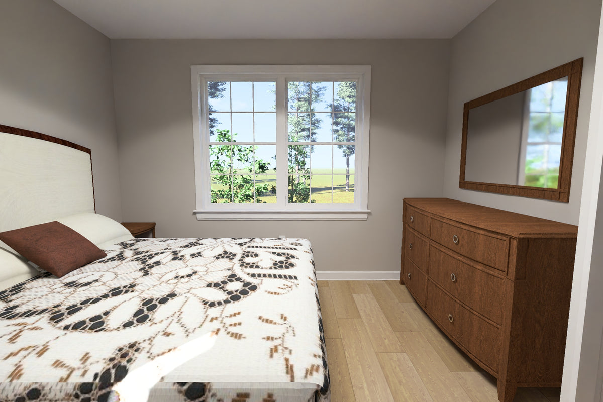 J7927-E Cottage House Master Bedroom, 3 Bedrooms, 3 Bathrooms | Plan 24646 
