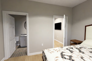 J7927-E Cottage House Master Bedroom, 3 Bedrooms, 3 Bathrooms | Plan 24646 