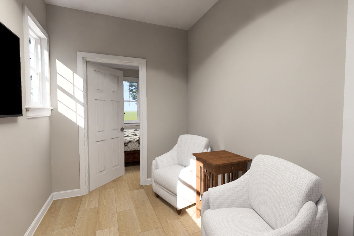 J7927-E Cottage House TV Alcove, 3 Bedrooms, 3 Bathrooms | Plan 24646 