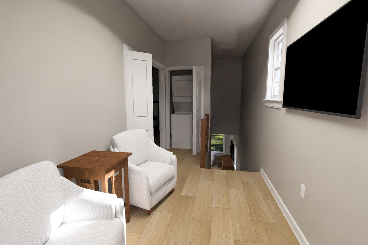 J7927-E Cottage House TV Alcove, 3 Bedrooms, 3 Bathrooms | Plan 24646 