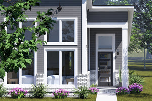 J7928-E Modern House, 2 Bedrooms, 2 Bathrooms | Plan 24647 Exterior-2