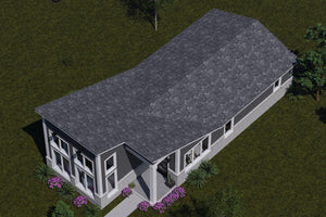 J7928-E Modern House, 2 Bedrooms, 2 Bathrooms | Plan 24647 Exterior-7