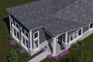 J7928-E Modern House, 2 Bedrooms, 2 Bathrooms | Plan 24647 Exterior-8