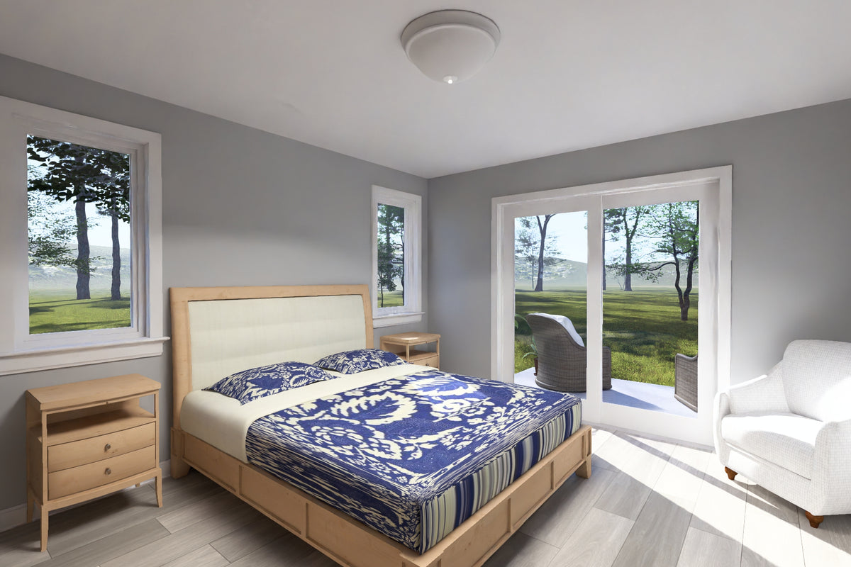 J7928-E Modern House Master Bedroom, 2 Bedrooms, 2 Bathrooms | Plan 24647 
