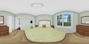 J7930-E Traditional Duplex House Bedroom Panorama, 6 Bedrooms, 6 Bathrooms | Plan 24649 