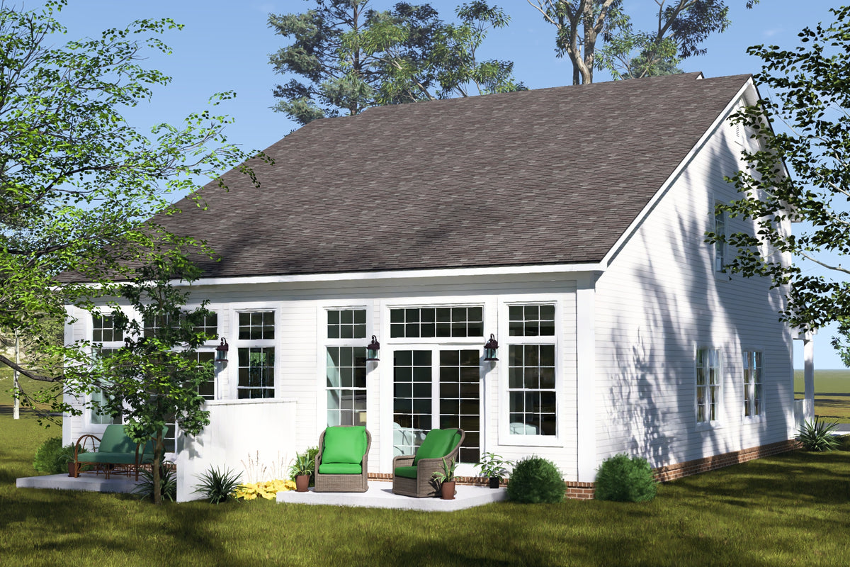 J7930-E Traditional Duplex House, 6 Bedrooms, 6 Bathrooms | Plan 24649 Exterior-4