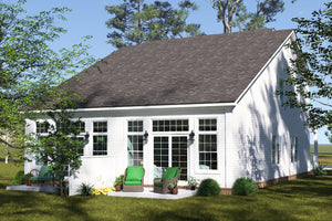 J7930-E Traditional Duplex House, 6 Bedrooms, 6 Bathrooms | Plan 24649 Exterior-4