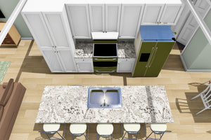 J7930-E Traditional Duplex House Kitchen, 6 Bedrooms, 6 Bathrooms | Plan 24649 