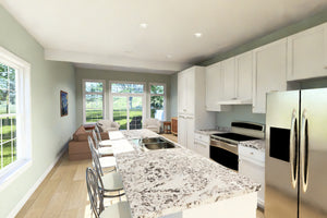 J7930-E Traditional Duplex House Kitchen, 6 Bedrooms, 6 Bathrooms | Plan 24649 
