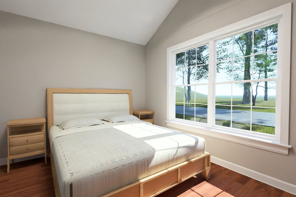 J7931-E Cottage House Master Bedroom, 1 Bedroom, 1 Bathroom | Plan 24650 