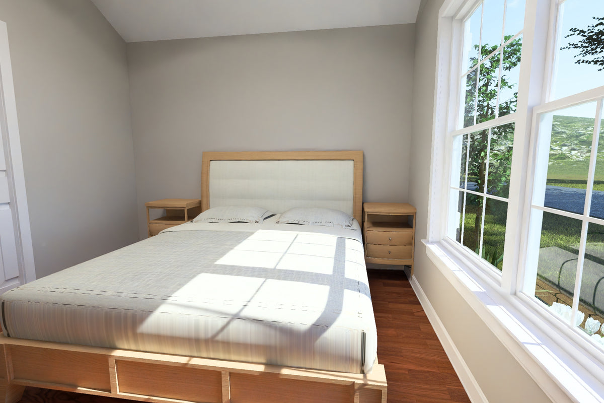 J7931-E Cottage House Master Bedroom, 1 Bedroom, 1 Bathroom | Plan 24650 