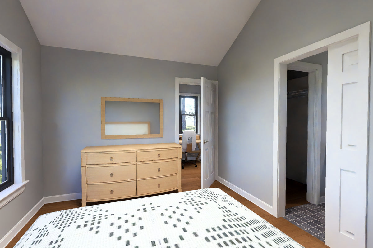 J8125-E Cottage House, 2 Bedrooms, 2 Bathrooms | Driftwood Harbor House Plan 