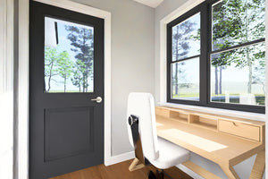 J8125-E Cottage House Study Area, 2 Bedrooms, 2 Bathrooms | Driftwood Harbor House Plan 
