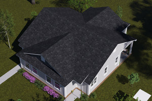 J8126-E Cottage Duplex House, 4 Bedrooms, 4 Bathrooms | Alderhaven Bluff House Plan Exterior-9