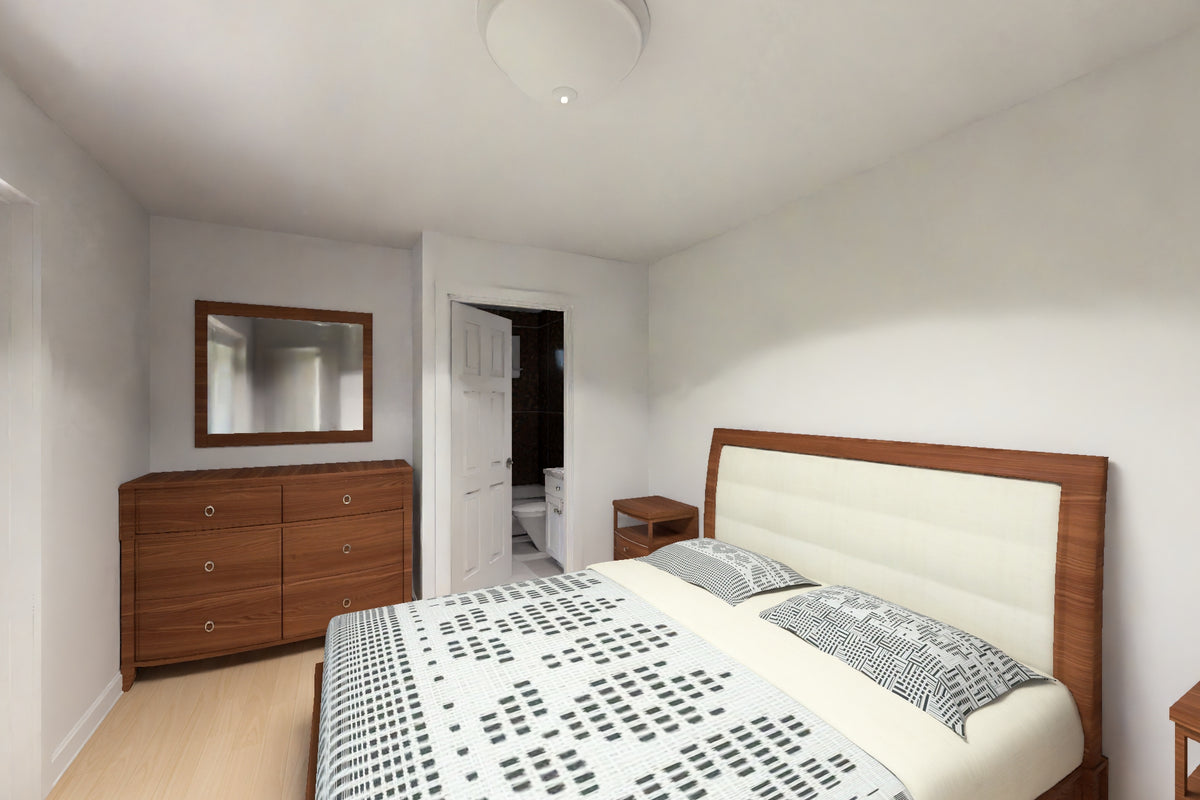 J8126-E Cottage Duplex House Bedroom, 4 Bedrooms, 4 Bathrooms | Alderhaven Bluff House Plan 